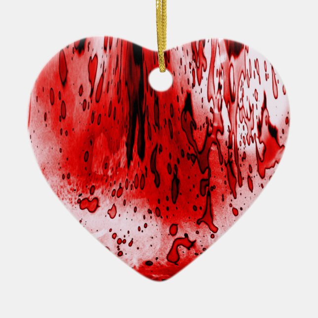 Horror Beängstigend Bloody Halloween Keramik Ornament (Vorne)