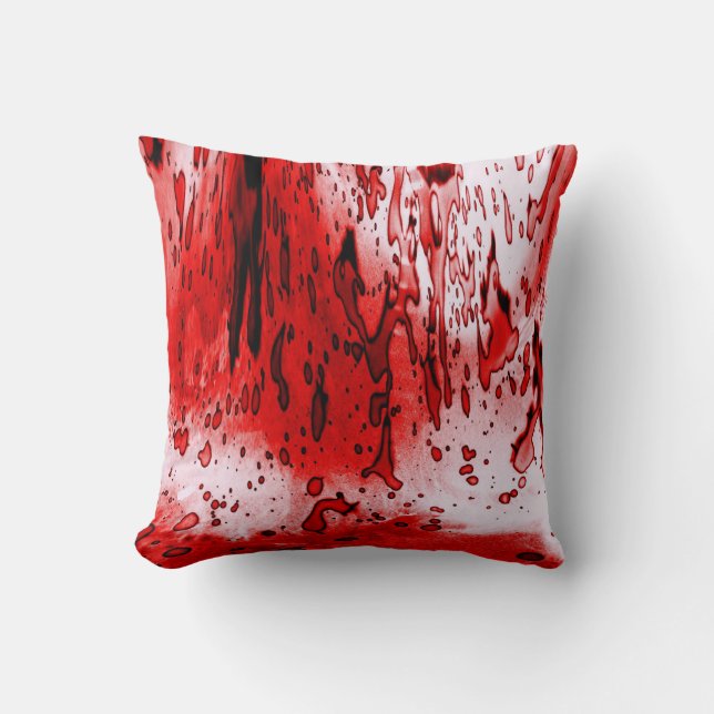 Horror Beängstigend Bloody Halloween Kissen (Vorderseite)
