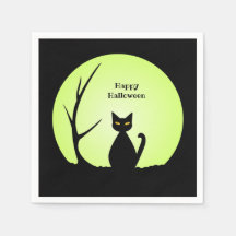 Horror Cat Paper Napkin