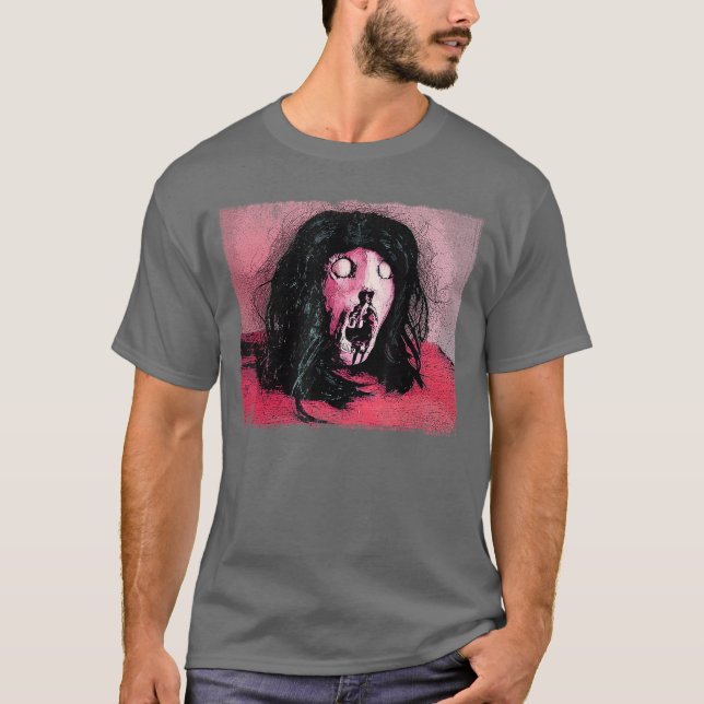 Horror Comic Art Severed Head Gore Retro Movie Mac T-Shirt (Vorderseite)