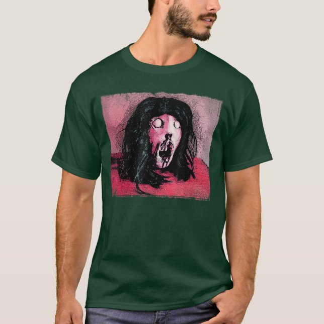 Horror Comic Art Severed Head Gore Retro Movie Mac T-Shirt (Vorderseite)