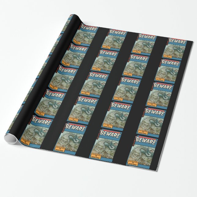 Horror-Comic: Passen Sie auf Geschenkpapier (Ungerollt)