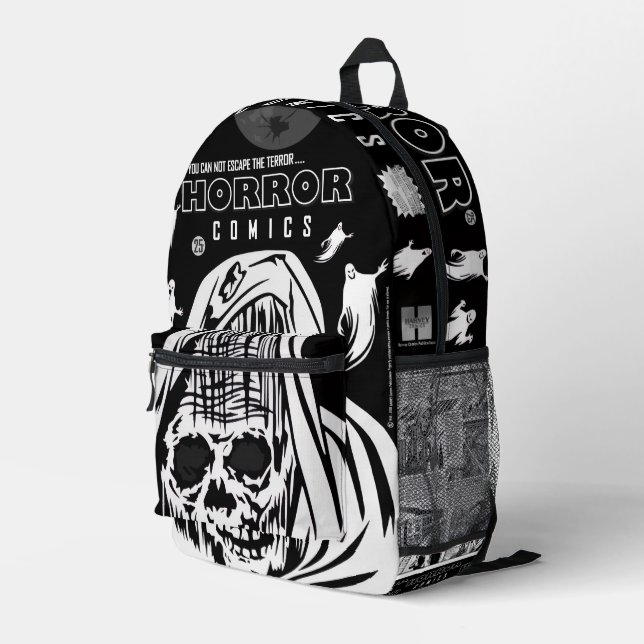 HORROR Comics Backpack Bedruckter Rucksack (Rückseitige Ecke Rechts)