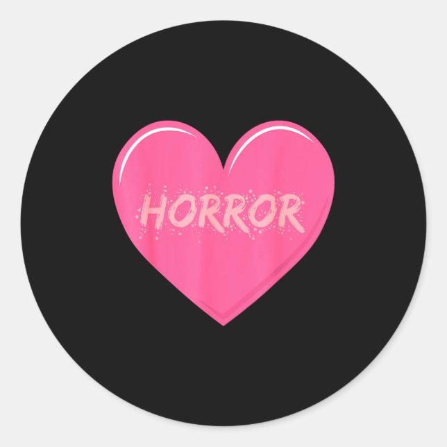 Horror Creepy Yami Kawaii Pastel Nge Valentines  Runder Aufkleber (Vorderseite)