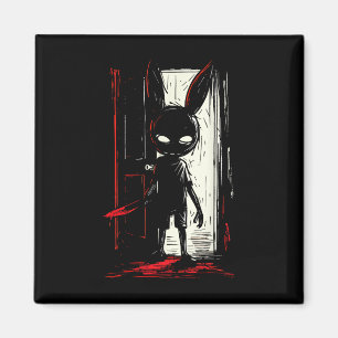 Horror Evil Bunny Rabbit Slasher Creepy Door Alt G Magnet