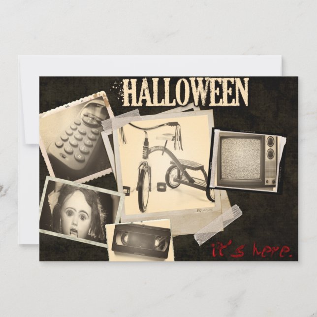 Horror-Film heftet Halloween-Party-Einladungen Einladung (Vorderseite)