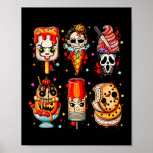 Horror Film Sommerpopsieg Halloween Eiscreme S Poster