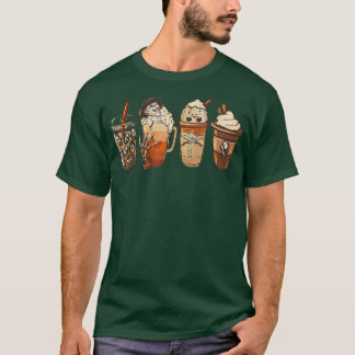 Horror Film und Kaffee Halloween Spooky Saison Co T-Shirt