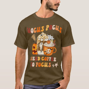 Horror Film und Kaffee Halloween Spooky Saison Co T-Shirt