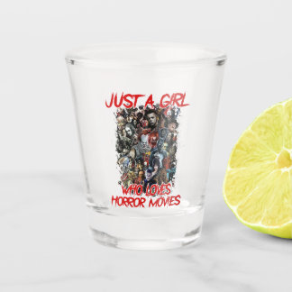 Horror Filme nur ein Mädchen, das Lieben Schnapsglas
