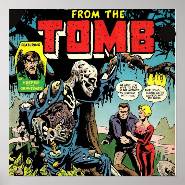 Horror From The Tomb Halloween-Comic  Poster (Vorne)