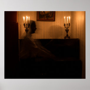 Horror Geister im Zimmer. Tanzpärchen Poster