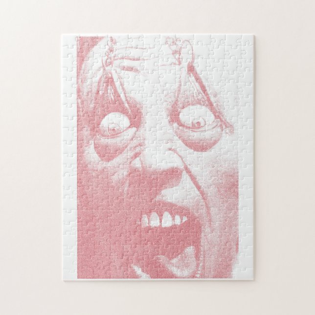 Horror-Gesichts-Halloween-Puzzlespiel (Vertikal)