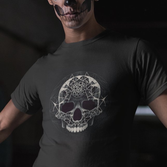 Horror Goth Skull - Abstrakt Orbit Hororscope Skul T-Shirt (Von Creator hochgeladen)