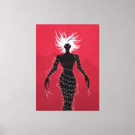 Horror Gothic Macabre Creepy Demon Woman Leinwanddruck