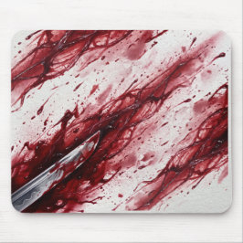 Horror Intensiv Blutiges Rot Gamer Mousepad