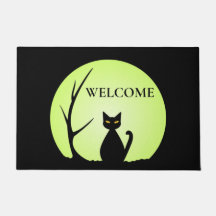 Horror-Katze-Halloween-Fußmatte