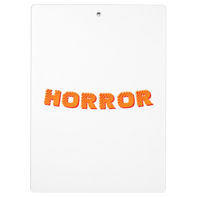 Horror Klemmbrett (Rückseite)