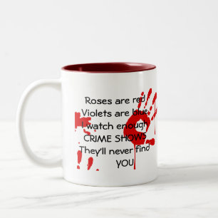 Horror-Kriminalität zeigt Tasse