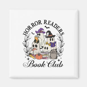 Horror Leser Buch Club Funny Ghost Halloween Boo Magnet