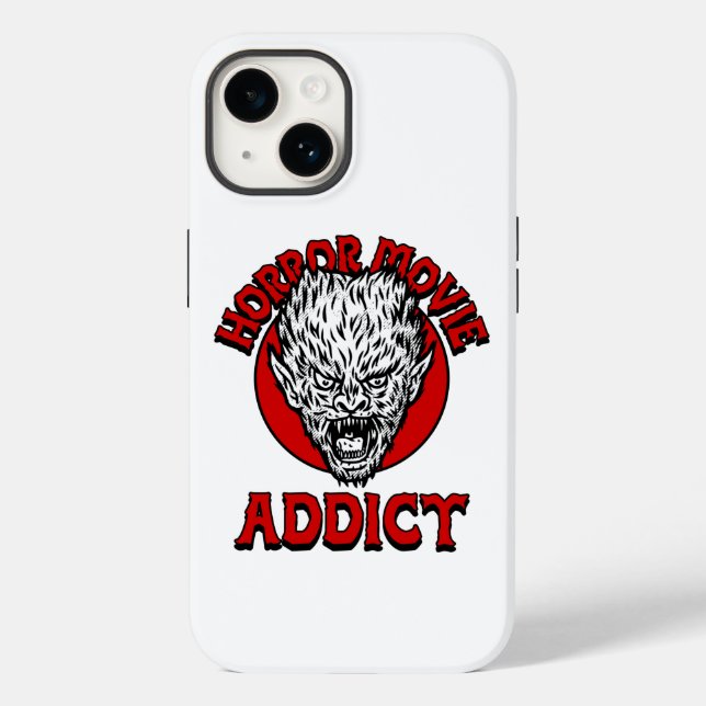 Horror Movie Addict Case-Mate iPhone 14 Hülle (Rückseite)