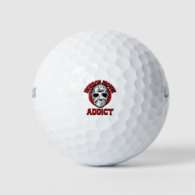 Horror Movie Addict Golfball (Vorderseite)