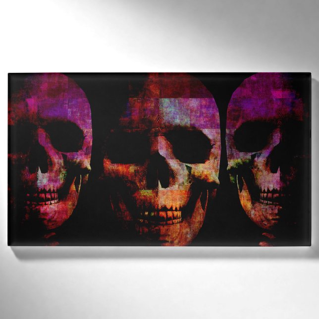 Horror Movie Concept Background mit Halloween Namenschild (Vorderseite)
