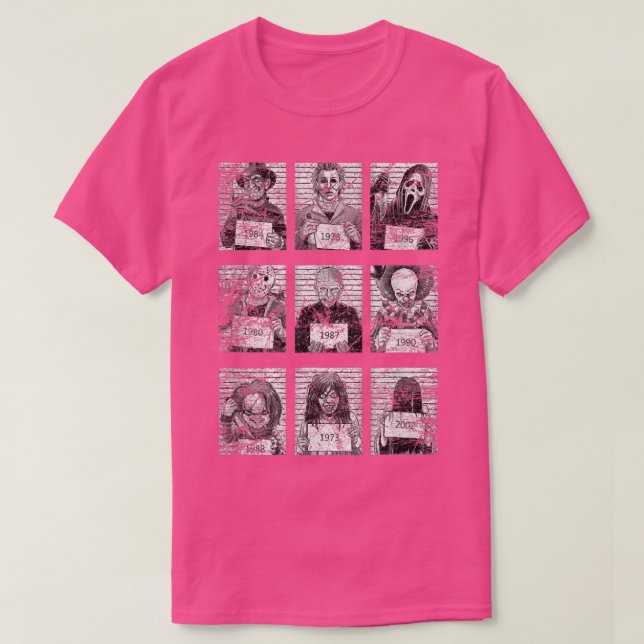 Horror Movie Costume Halloween Matching T-Shirt (Design vorne)