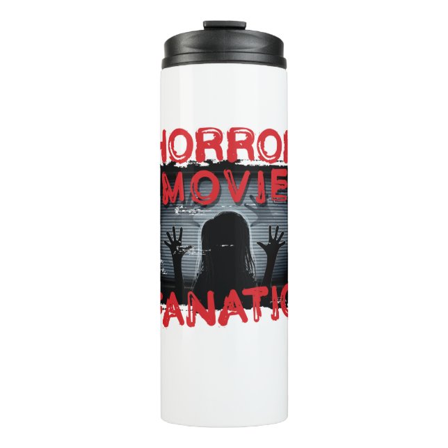 Horror Movie Fanatic Beängstigend Films Thermosbecher (Vorderseite)