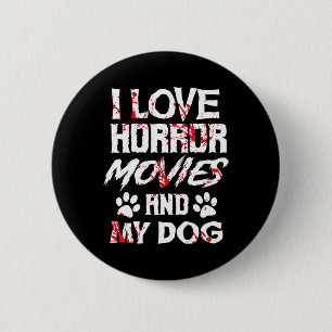 Horror Movies Beängstigende Filmliebhaber Hallowee Button