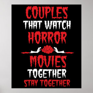 Horror Movies Couple-Geschenk Poster