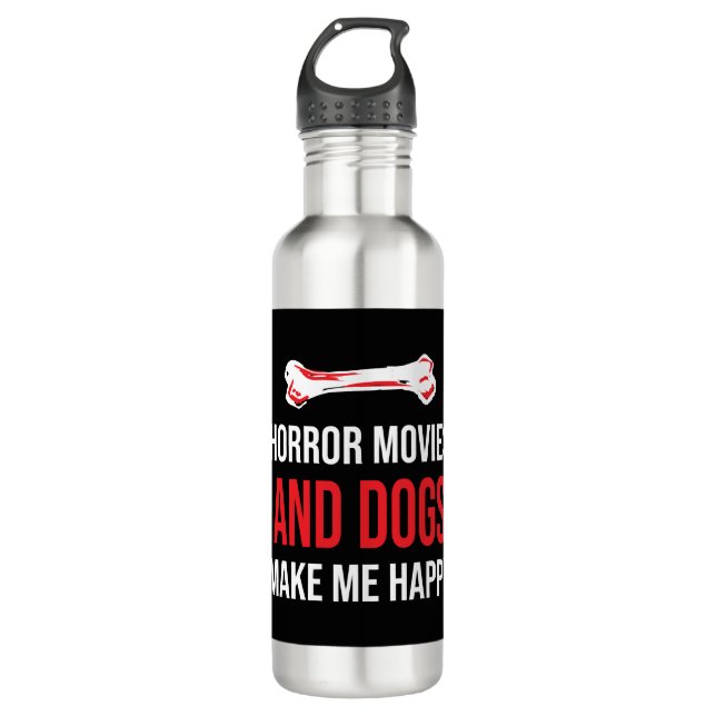 Horror Movies Hogs Edelstahlflasche (Vorderseite)