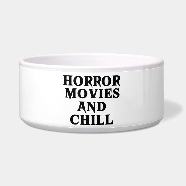 Horror Movies und Chill | KERAMIK Napf (Vorderseite)