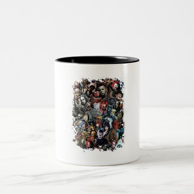 Horror Movies Zweifarbige Tasse (Mittel)