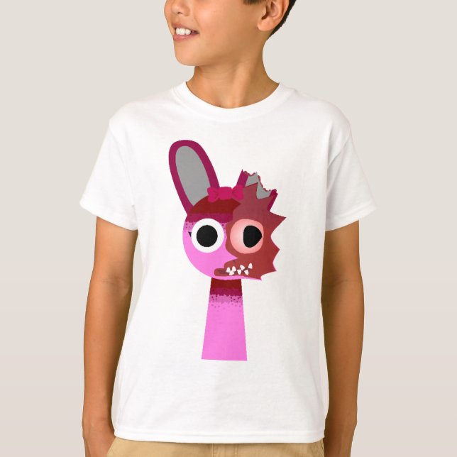 Horror Pinki from Sprunki Retake T-Shirt (Vorderseite)