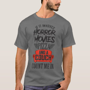 Horror Pizza und ein Familienfilm T-Shirt