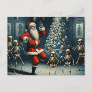 Horror Santa und die Tanzskelette Postkarte