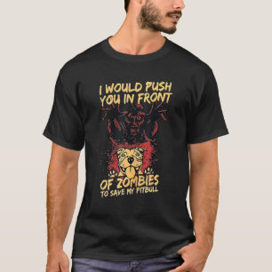 Horror Satan ich würde dich vor Zombies schieben M T-Shirt