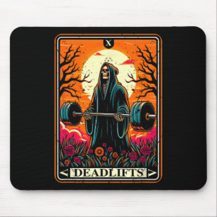 Horror Tarot Karte Deadlifts Der Tod Gym Workout Mousepad