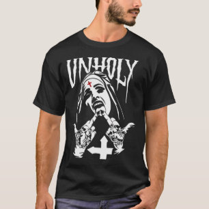 Horror Unholy Nun T-Shirt