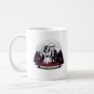 Horror Valentinstag Skeleton Couple bis Tod D Kaffeetasse