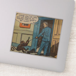 Horror Vintage Comic für Comic Buchliebhaber in de Aufkleber