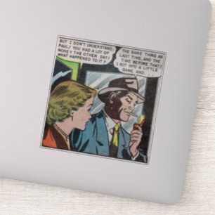 Horror Vintage Comicen 50er   klassisch und Retro Aufkleber