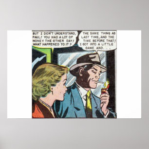 Horror Vintage Comicen 50er   klassisch und Retro Poster