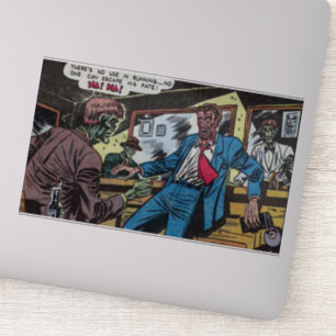 Horror Vintage Comicen 70er klassisch und Retro Aufkleber