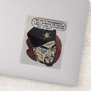 Horror Vintage Comicen   80er Retro Comic Aufkleber