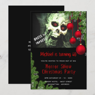 HORROR Weihnachts-Party laden Dead Creepy Zombies  Einladung