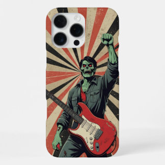 Horror Zombie Rock Guitarist Soviet Art Music Fan iPhone 16 Pro Max Hülle