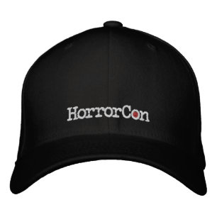 HorrorCon-Logo bestickte Flechtmaus-Hülle Baseballkappe