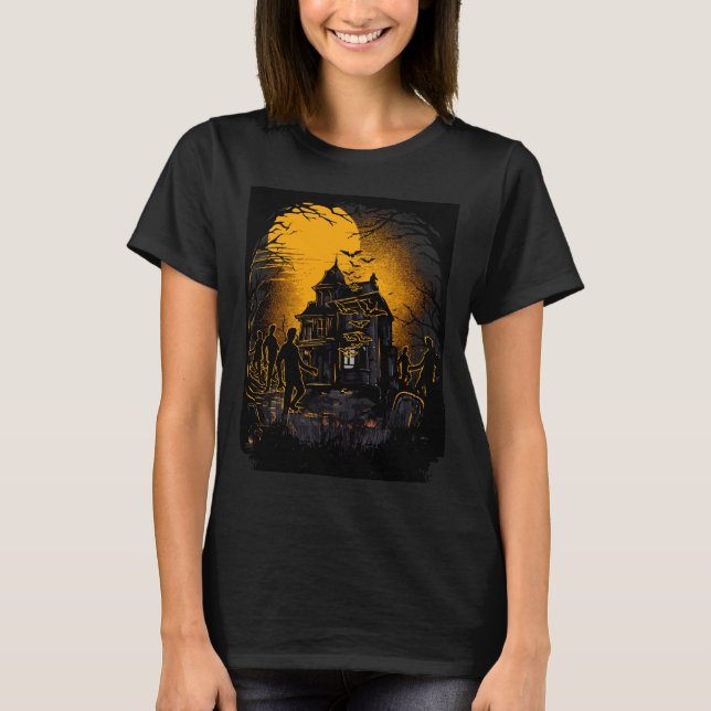 Horrorfilm Halloween Nightmare Scene T-Shirt (Vorderseite)
